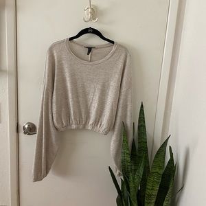 Cream Cropped Sweater